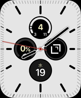 Apple Watchの文字盤　Drafts