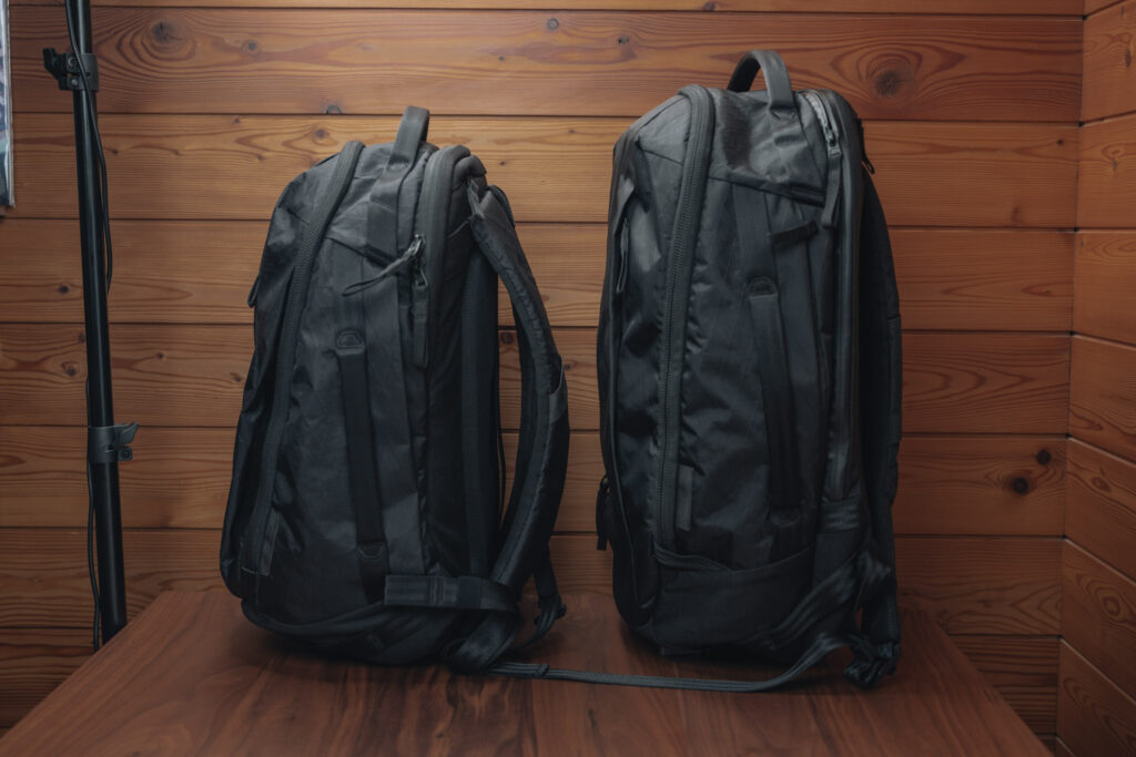 ABLE CARRY Max EDC Max Backpack｜外観を比較