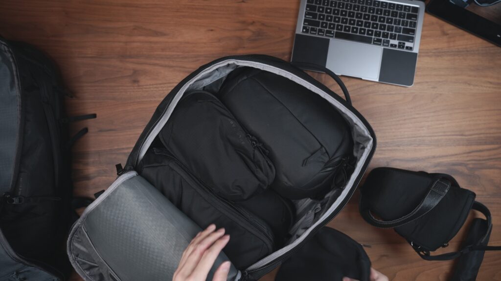ABLE CARRY Max Backpack 2025|収納イメージ(Cubes)