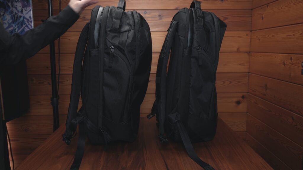 ABLE CARRY Max Backpack|外観・スペック比較(X-Pac)