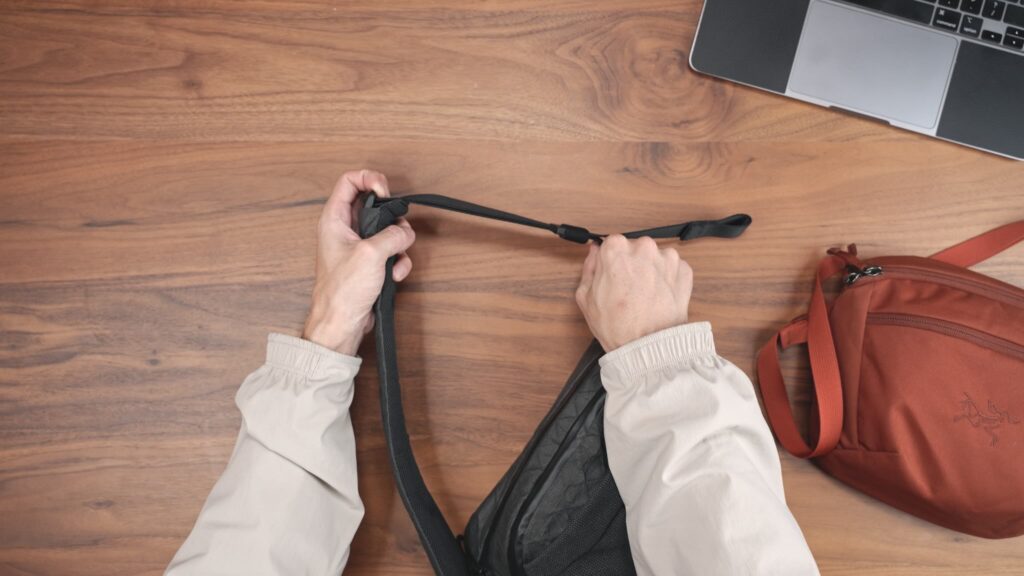 Core Slingのパッド付きストラップ｜調整方法